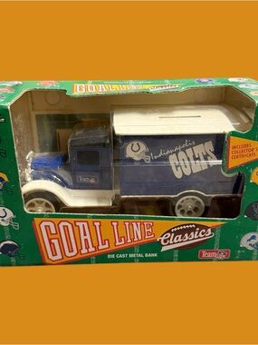 Vintage Ertl 1993 Goal Line Classics Indianapolis Colts 1:25 Die-Cast Metal Bank